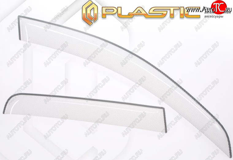 2 399 р. Дефлектора окон CA-Plastic  Chery Tiggo 8 PRO (2021-2025) (серия Шелкография белая, Без хром молдинга)  с доставкой в г. Кемерово
