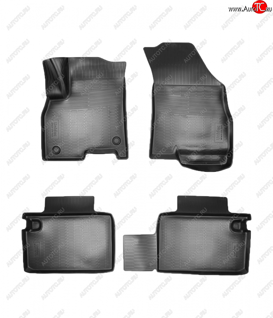 2 499 р. Коврики салона Norplast Unidec Chery Tiggo 8 PRO (2021-2025) (черные)  с доставкой в г. Кемерово