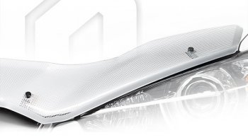 2 399 р. Дефлектор капота (2006-2010) CA-Plastik  Chery Tiggo T11 (2005-2013) дорестайлинг (серия Шелкография серебро)  с доставкой в г. Кемерово. Увеличить фотографию 2