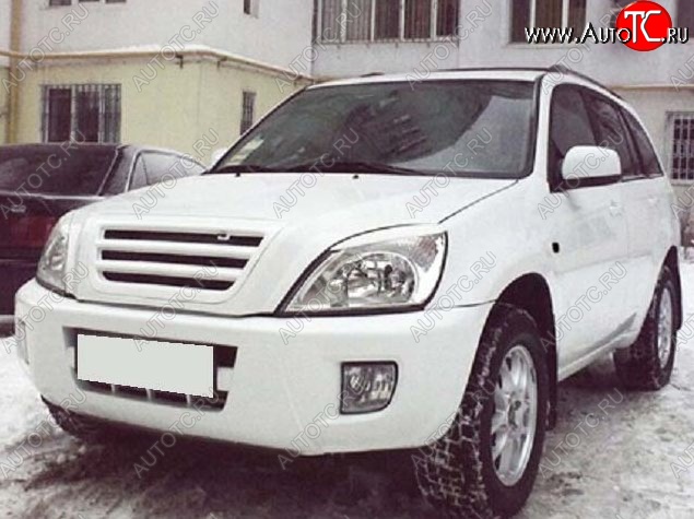 3 649 р. Решётка радиатора CT Chery Tiggo T11 дорестайлинг (2005-2013) (Неокрашенная)  с доставкой в г. Кемерово