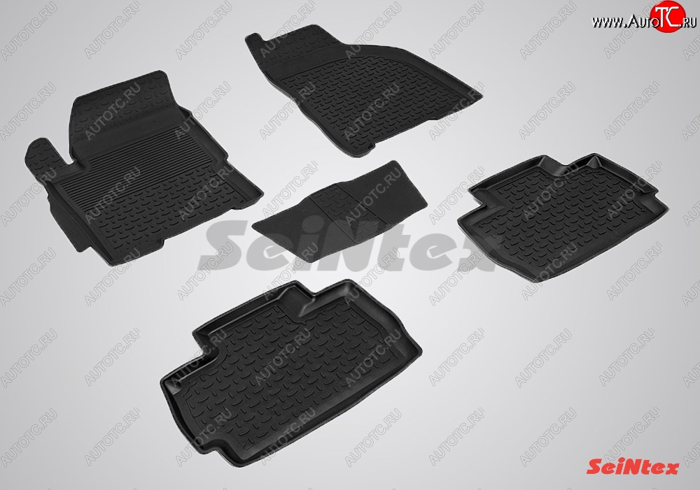 3 739 р. Износостойкие коврики в салон с высоким бортом SeiNtex Premium 4 шт. (резина)  Chery Very (2011-2016)  с доставкой в г. Кемерово