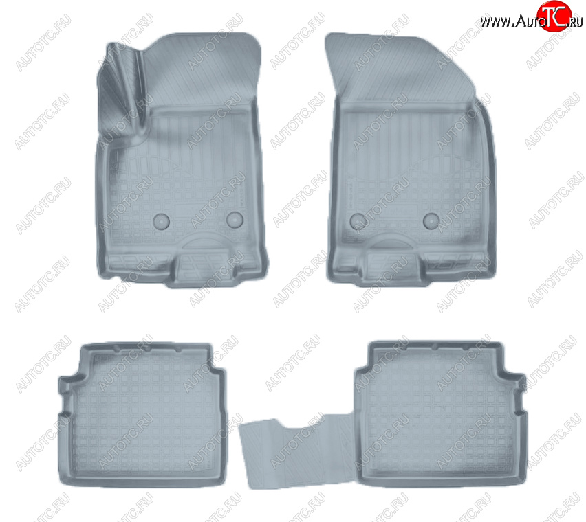 2 599 р. Коврики салона Norplast  Chevrolet Nexia (2020-2022), Ravon Nexia R3 (2016-2020) (Цвет: серый)  с доставкой в г. Кемерово