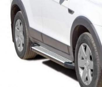 Порожки для ног Бумер (алюминий) Chevrolet Trailblazer  GM800 (2012-2016) дорестайлинг