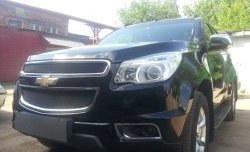 1 469 р. Нижняя сетка на бампер Russtal (черная) Chevrolet Trailblazer GM800 дорестайлинг (2012-2016)  с доставкой в г. Кемерово. Увеличить фотографию 2