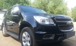 1 469 р. Нижняя сетка на бампер Russtal (черная) Chevrolet Trailblazer GM800 дорестайлинг (2012-2016)  с доставкой в г. Кемерово. Увеличить фотографию 4