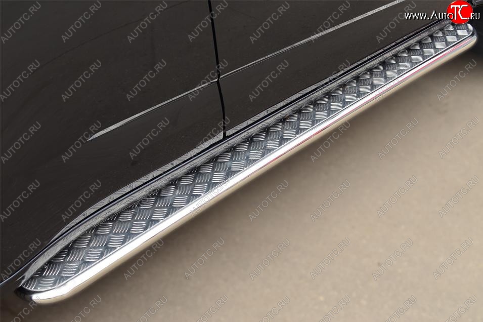 24 649 р. Широкая защита порогов с трубой d42 мм SLITKOFF v3  Chevrolet Trailblazer  GM800 (2012-2016) дорестайлинг  с доставкой в г. Кемерово
