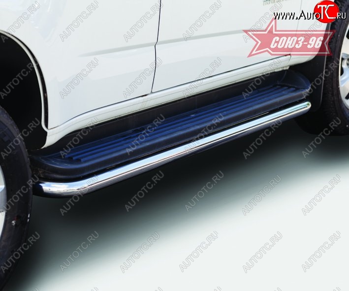 12 329 р. Защита штатных порогов Souz-96 (d60) Chevrolet Trailblazer GM800 дорестайлинг (2012-2016)  с доставкой в г. Кемерово