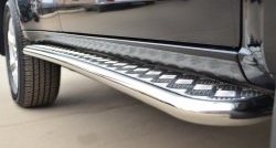 24 649 р. Широкая защита порогов SLITKOFF Chevrolet Trailblazer GM800 дорестайлинг (2012-2016)  с доставкой в г. Кемерово. Увеличить фотографию 3