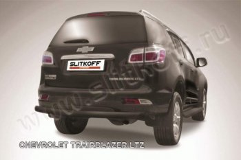 Защита заднего бампера из трубы d76 Slitkoff Chevrolet Trailblazer GM800 дорестайлинг (2012-2016)