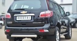 18 999 р. Одинарная защита заднего бампера из трубы диаметром 76 мм SLITKOFF  Chevrolet Trailblazer  GM800 (2012-2016) дорестайлинг  с доставкой в г. Кемерово. Увеличить фотографию 4