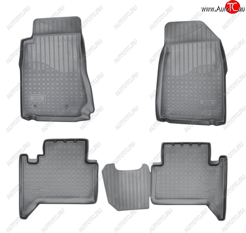3 199 р. Комплект ковриков в салон Norplast Unidec (5 мест) Chevrolet Trailblazer GM800 рестайлинг (2016-2020) (Цвет: черный)  с доставкой в г. Кемерово