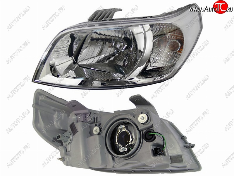 3 699 р. Левая передняя фара SAT Chevrolet Aveo T250 хэтчбек 5 дв рестайлинг (2006-2011)  с доставкой в г. Кемерово