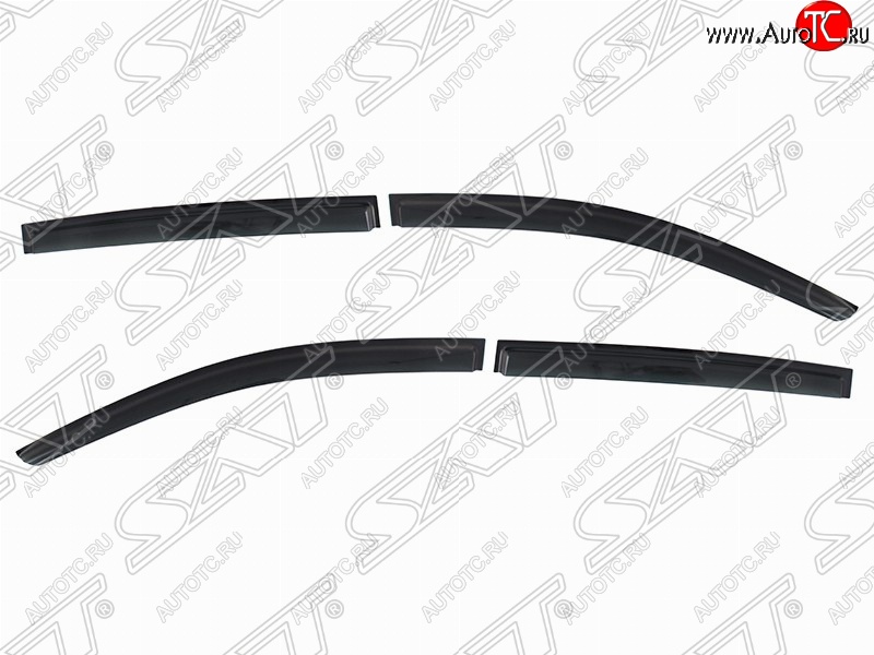 1 379 р. Дефлектора окон SAT (комплект)  Chevrolet Aveo  T300 (2011-2015) хэтчбек  с доставкой в г. Кемерово