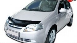 2 699 р. Дефлектор капота NovLine Chevrolet Aveo T250 хэтчбек 5 дв рестайлинг (2006-2011)  с доставкой в г. Кемерово. Увеличить фотографию 1