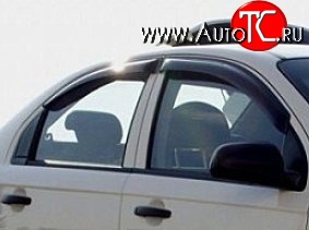 2 699 р. Комплект дефлекторов окон (ветровиков) 4 шт. Novline Chevrolet Aveo T200 седан (2003-2008)  с доставкой в г. Кемерово