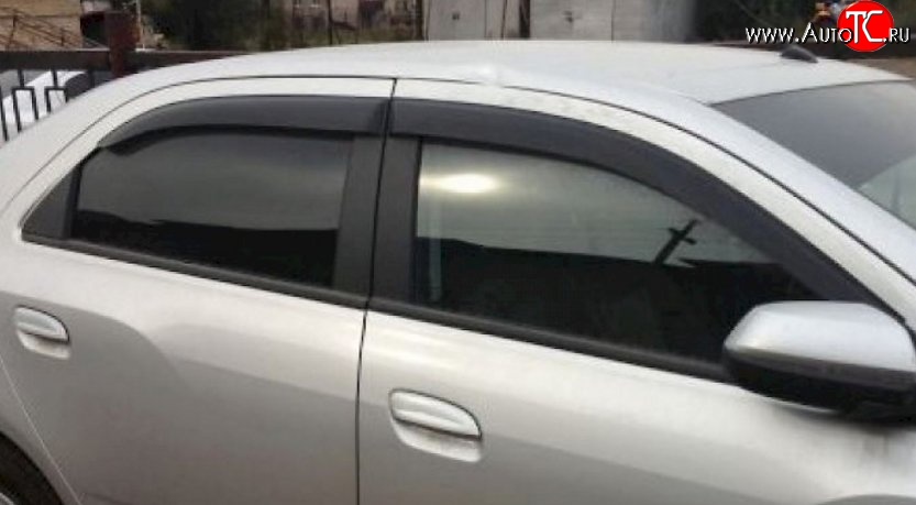 999 р. Комплект дефлекторов окон (ветровиков) 4 шт. (рестайлинг) Russtal Chevrolet Aveo T200 седан (2003-2008)  с доставкой в г. Кемерово