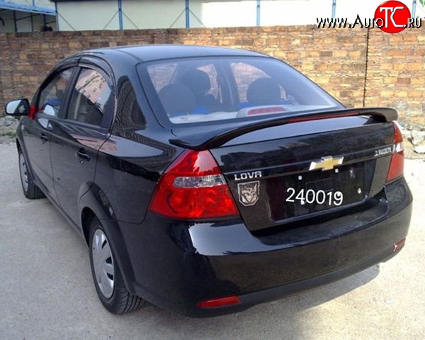 5 199 р. Спойлер M-VRS Chevrolet Aveo T200 седан (2003-2008) (Неокрашенный)  с доставкой в г. Кемерово