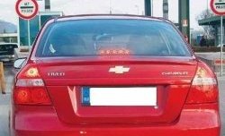 3 499 р. Лип спойлер CT Chevrolet Aveo T200 седан (2003-2008) (Неокрашенный)  с доставкой в г. Кемерово. Увеличить фотографию 2