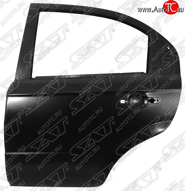 5 999 р. Левая задняя дверь SAT Chevrolet Aveo T250 седан рестайлинг (2006-2011) (Неокрашенная)  с доставкой в г. Кемерово