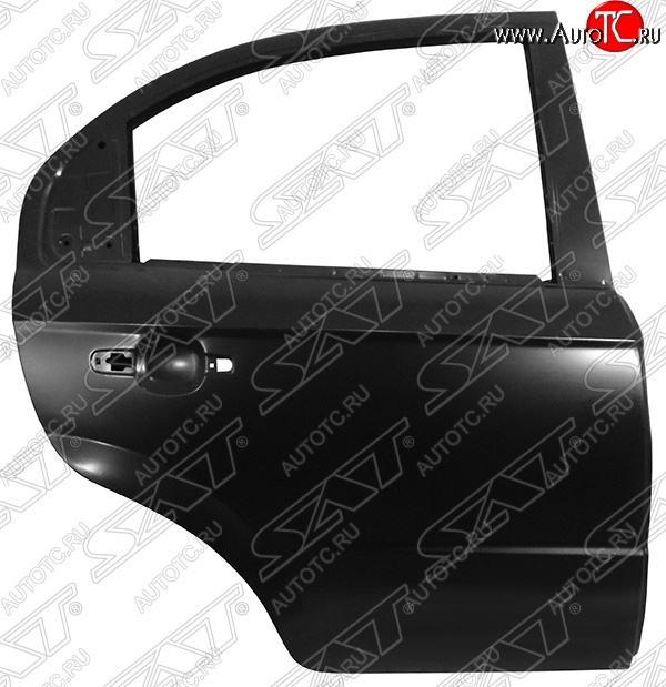 5 899 р. Правая задняя дверь SAT Chevrolet Aveo T250 седан рестайлинг (2006-2011) (Неокрашенная)  с доставкой в г. Кемерово