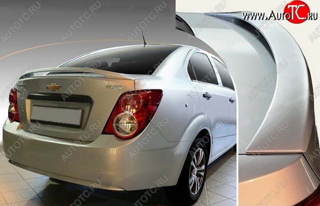 3 799 р. Спойлер CT Chevrolet Aveo T300 седан (2011-2015) (Неокрашенный)  с доставкой в г. Кемерово