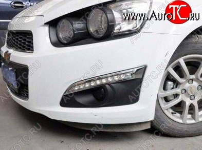 10 999 р. Дневные ходовые огни СТ Chevrolet Aveo T300 седан (2011-2015)  с доставкой в г. Кемерово