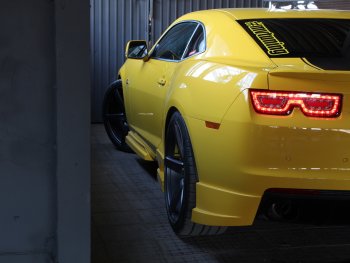 27 499 р. Пороги накладки MV Tuning. Chevrolet Camaro дорестайлинг (2008-2014) (Неокрашенные)  с доставкой в г. Кемерово. Увеличить фотографию 6
