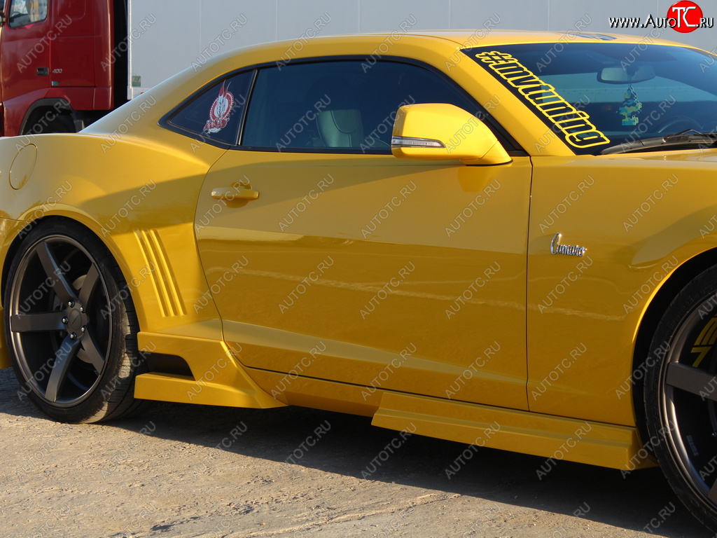 27 499 р. Пороги накладки MV Tuning. Chevrolet Camaro дорестайлинг (2008-2014) (Неокрашенные)  с доставкой в г. Кемерово