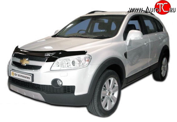 4 599 р. Дефлектор капота NovLine Chevrolet Captiva  дорестайлинг (2006-2011)  с доставкой в г. Кемерово