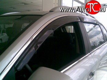 611 р. Дефлекторы окон (ветровики) Novline 4 шт Chevrolet Captiva  дорестайлинг (2006-2011)  с доставкой в г. Кемерово