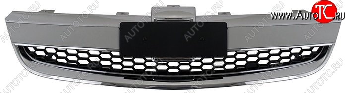 5 549 р. Решётка радиатора SAT (нижняя)  Chevrolet Captiva (2006-2011)  дорестайлинг (Неокрашенная)  с доставкой в г. Кемерово