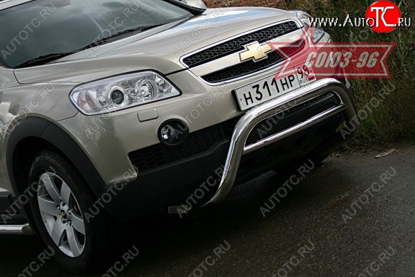 18 314 р. Защита переднего бампера Souz-96 (d76)  Chevrolet Captiva (2006-2011)  дорестайлинг  с доставкой в г. Кемерово