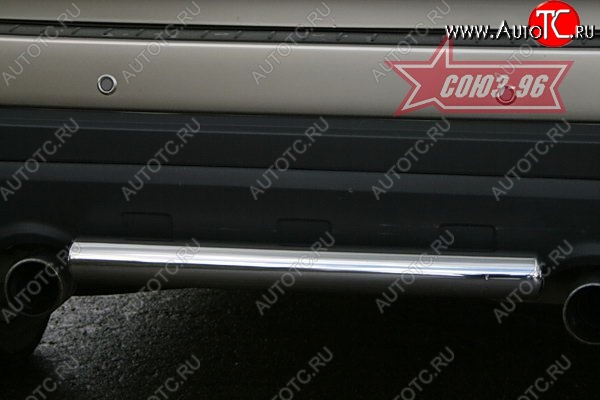 8 009 р. Защита заднего бампера Souz-96 (d60) Chevrolet Captiva  дорестайлинг (2006-2011)  с доставкой в г. Кемерово