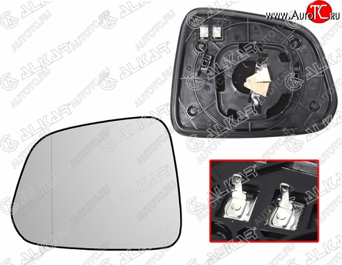 1 339 р. Левое полотно зеркала ALCAR (асферическое с обогревом) Chevrolet Captiva 1-ый рестайлинг (2011-2013)  с доставкой в г. Кемерово
