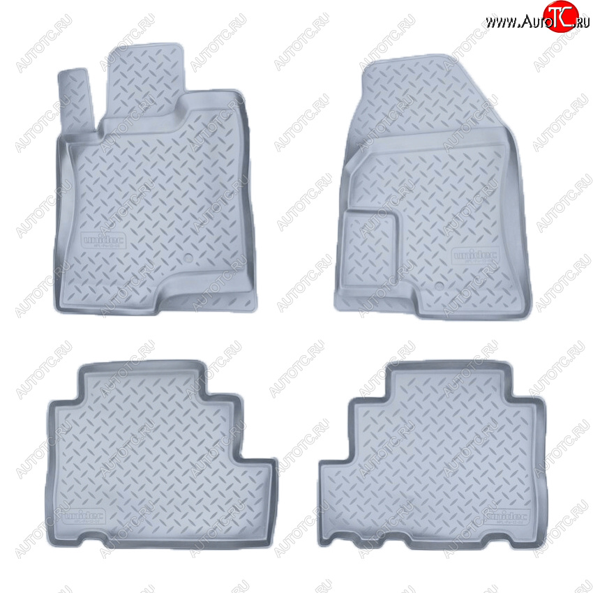 3 299 р. Коврики салона Norplast Unidec  Chevrolet Captiva (2006-2011), Opel Antara (2006-2010) (Цвет: серый)  с доставкой в г. Кемерово