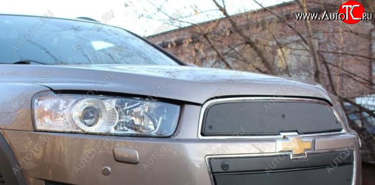 599 р. Зимняя заглушка решетки радиатора Стрелка 11 Премиум Chevrolet Captiva 2-ой рестайлинг (2013-2016)  с доставкой в г. Кемерово