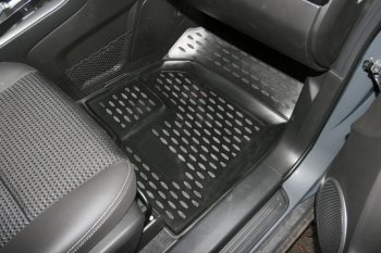 2 969 р. Коврики салона Element (полиуретан, 5 штук) Chevrolet Captiva 1-ый рестайлинг (2011-2013)  с доставкой в г. Кемерово. Увеличить фотографию 2