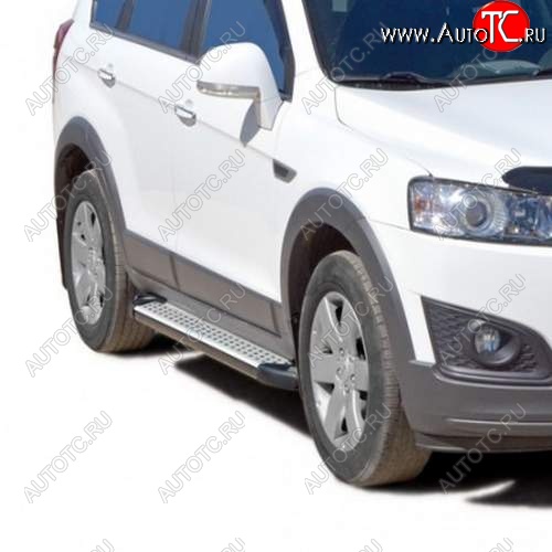 29 899 р. Порожки для ног Бумер (алюминий) Chevrolet Captiva 1-ый рестайлинг (2011-2013)  с доставкой в г. Кемерово