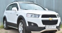 15 449 р. Защита переднего бампера (Ø63 мм волна, нержавейка) SLITKOFF  Chevrolet Captiva (2013-2016) 2-ой рестайлинг  с доставкой в г. Кемерово. Увеличить фотографию 4