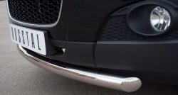 15 349 р. Одинарная защита переднего бампера диаметром 63 мм SLITKOFF  Chevrolet Captiva (2011-2013) 1-ый рестайлинг  с доставкой в г. Кемерово. Увеличить фотографию 3