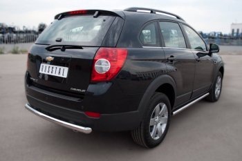 13 299 р. Защита порогов из круглой трубы d63 мм Russtal v3 Chevrolet Captiva 1-ый рестайлинг (2011-2013)  с доставкой в г. Кемерово. Увеличить фотографию 2
