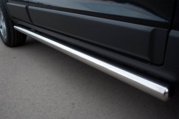 13 299 р. Защита порогов из круглой трубы d63 мм Russtal v3 Chevrolet Captiva 1-ый рестайлинг (2011-2013)  с доставкой в г. Кемерово. Увеличить фотографию 4
