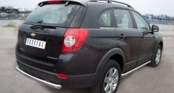 52 999 р. Защита порогов из круглой трубы диаметром 63 мм Russtal Chevrolet Captiva 1-ый рестайлинг (2011-2013) (Защита порогов с со скосами на торцах (вариант 1))  с доставкой в г. Кемерово. Увеличить фотографию 4