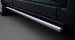 52 999 р. Защита порогов из круглой трубы диаметром 63 мм Russtal Chevrolet Captiva 1-ый рестайлинг (2011-2013) (Защита порогов с со скосами на торцах (вариант 1))  с доставкой в г. Кемерово. Увеличить фотографию 6