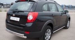 52 999 р. Защита порогов из круглой трубы диаметром 63 мм Russtal Chevrolet Captiva 1-ый рестайлинг (2011-2013) (Защита порогов с со скосами на торцах (вариант 1))  с доставкой в г. Кемерово. Увеличить фотографию 8
