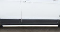69 999 р. Защита порогов из круглой трубы диаметром 63 мм (рестайлинг) Russtal Chevrolet Captiva 2-ой рестайлинг (2013-2016) (Защита порогов с со скосами на торцах (вариант 1))  с доставкой в г. Кемерово. Увеличить фотографию 5
