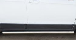 69 999 р. Защита порогов из круглой трубы диаметром 63 мм (рестайлинг) Russtal Chevrolet Captiva 2-ой рестайлинг (2013-2016) (Защита порогов с со скосами на торцах (вариант 1))  с доставкой в г. Кемерово. Увеличить фотографию 8