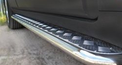 24 649 р. Широкая защита порогов (рестайлинг) SLITKOFF Chevrolet Captiva 2-ой рестайлинг (2013-2016)  с доставкой в г. Кемерово. Увеличить фотографию 4