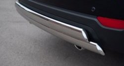 16 849 р. Защита заднего бампера (2 трубы Ø76х42 мм, нержавейка) Russtal Chevrolet Captiva 1-ый рестайлинг (2011-2013)  с доставкой в г. Кемерово. Увеличить фотографию 3