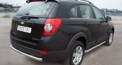 15 349 р. Одинарная защита заднего бампера из трубы диаметром 63 мм SLITKOFF  Chevrolet Captiva (2011-2013) 1-ый рестайлинг  с доставкой в г. Кемерово. Увеличить фотографию 4